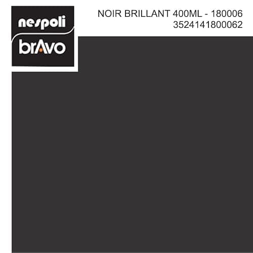 NESPOLI Aérosol peinture professionnelle noir mat 400 ml