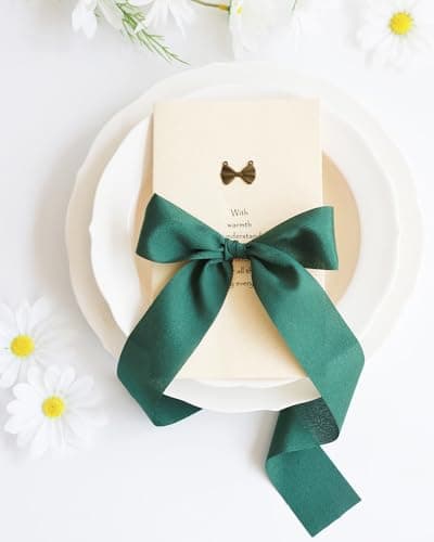 MORSUNBELA Ruban cadeau de mariage - En mousseline de soie - Couleur terre cuite - 3,8 cm x 23 m - Pour cadeau, nœuds