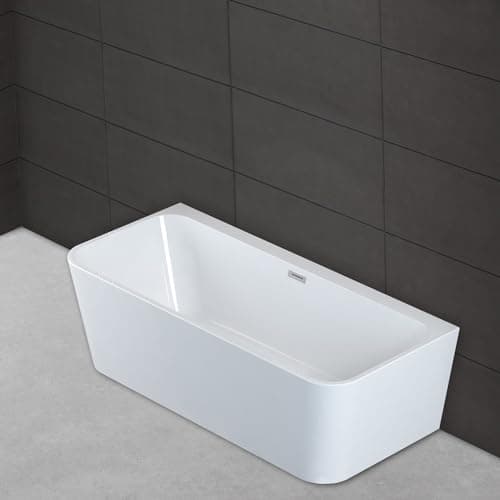 SPALINA Baignoire Semi-îlot Murale Mint 170, L170xl81xH57cm, by