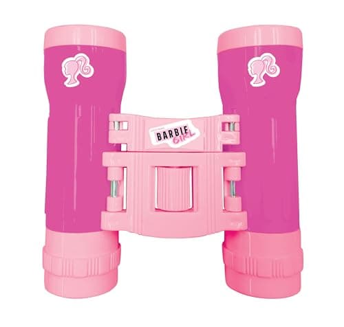 Lexibook, Barbie, Set d'aventurier pour Enfants, Talkie-Walkies 120m, Jumelles, Lampe Torche, Boussole, Rose, RPTW12BB