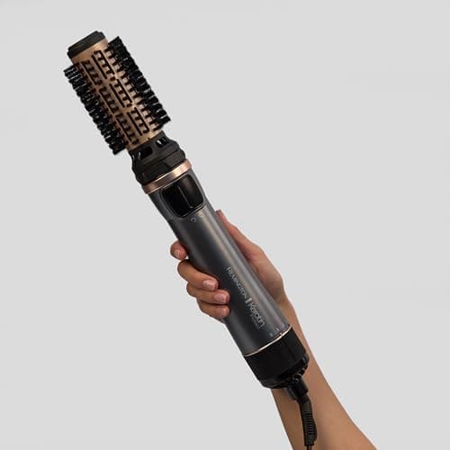 Remington Brosse Soufflante Rotative automatique [Soin kératine & huile d'amande] Keratin Protect (1000W, Céramique, Température variable, 3 accessoires: 2 brosses rondes 40 & 50mm + de Volume) AS8811
