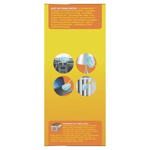 Swiffer Duster Kit, 1 Plumeau + 15 Recharges, Plumeau Poussière, Attrape Et Retient Jusqu’À 3 Fois Plus De Cheveux Et Poussière Qu’Un Plumeau Ordinaire
