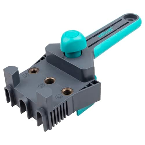 wolfcraft 4640000 - Guide de Perçage Bois - Gabarit pour assemblage bois - Tourillons Ø 6