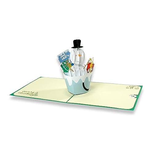 paperdora® Carte Pop-Up 3D „Noël“ avec Enveloppe et Cachet de Cire - Carte de Vœux Carte Cadeau Bon Cadeau