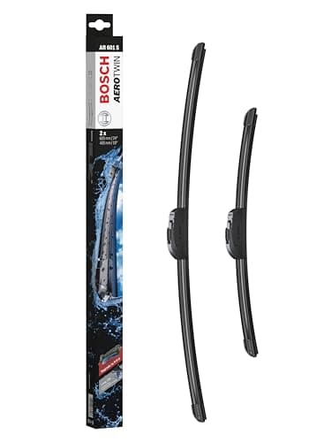 Bosch Balais d'Essuie–Glace Plats Aerotwin Retrofit AR601S, Longueur: 600mm/400mm – 1 Paire de Balais avant