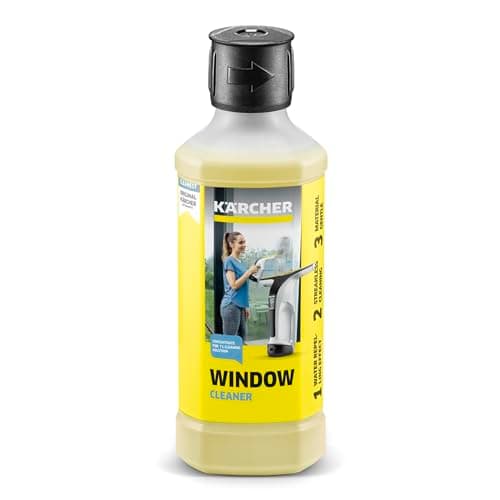 Kärcher Nettoyant vitres concentré RM 503, pour un nettoyage sans traces des fenêtres, miroirs et cabines de douche, 500ml donnent 6,25l de liquide de nettoyage dilué