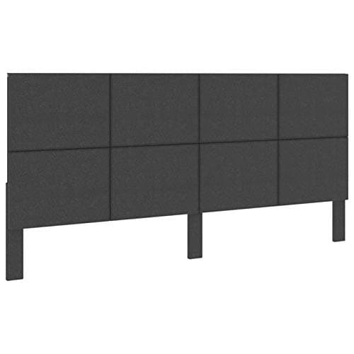 Tidyard Tête de Lit Têtes de Lit pour Adulte en Tissu Gris foncé 200x200 cm