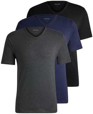 BOSS Hommes TShirtVN 3P Classic Lot de Trois t-Shirts en Coton à col V
