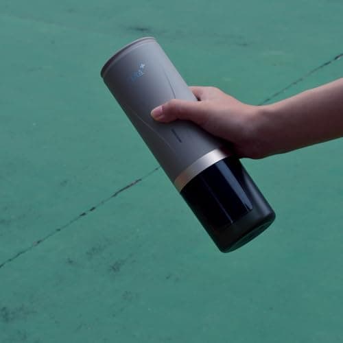 CERA+ Machine à expresso électrique portable auto-chauffante en 3-4 minutes, mini machine à café 20 bars avec batterie rechargeable, compatible avec capsules NS et café moulu pour les voyages-crème