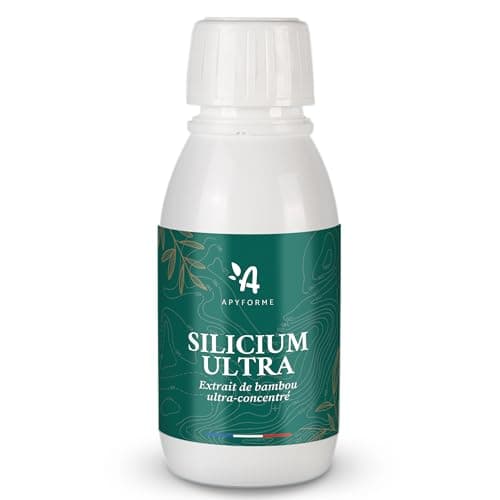 Silicium Organique Ultra - 125 ml Correspondent à 5 Litres de Silice - 100% FRANÇAIS - Fabriqué et Conditionné en France par Apyforme