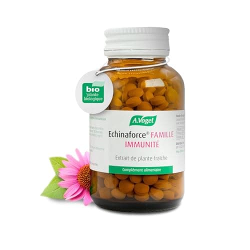 A.VOGEL Immunité - Echinaforce famille – Complément alimentaire – Améliore la résistance de l’organisme - Extrait de plante fraîche d’echinacea – Actifs végétaux bio – Immunité - 400 comprimés