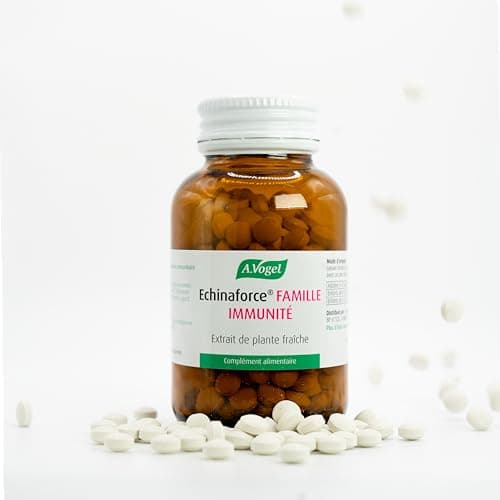 A.VOGEL Immunité - Echinaforce famille – Complément alimentaire – Améliore la résistance de l’organisme - Extrait de plante fraîche d’echinacea – Actifs végétaux bio – Immunité - 400 comprimés
