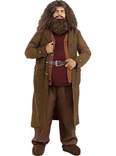 Funidelia | Déguisement Hagrid - Harry Potter pour Homme Harry Potter, Poudlard - Déguisement pour Adultes et Accessoires pour Halloween, Carnaval et fêtes - Taille M-L - Marron