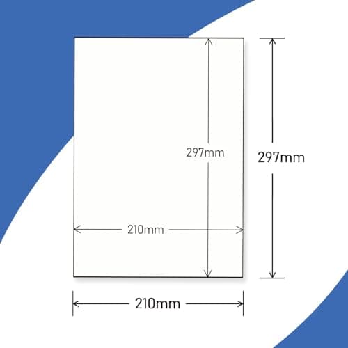 500 feuilles A4 Autocollante Imprimables, Étiquette Pleine Page Blanche Mate 210x297mm Pour Imprimantes Laser et Jet d'encre