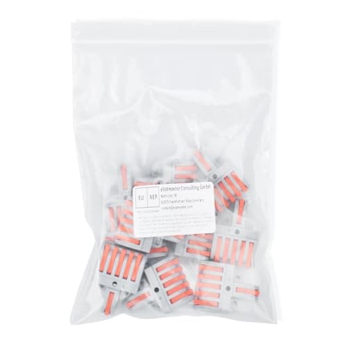 Innfeeltech 10 connexions ternimal, pince de connexion 1 - in 5 - out, avec levier, connecteur de câble, avec pince de conducteur 0,2-4 mm2, pour projets de bricolage