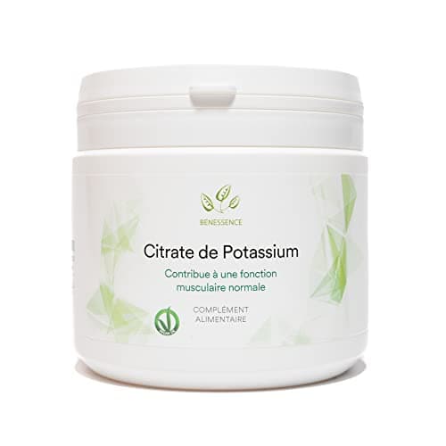 Benessence - Citrate Potassium en poudre soluble - Intégrateur Alimentaire - 250 jours d'intégration - 500 gr