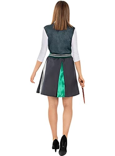 Funidelia | Jupe Serpentard - Harry Potter pour femme Poudlard, Magiciens, Hogwarts - Déguisement pour Adultes et accessoires pour Halloween, carnaval et fêtes - Taille M - Noir
