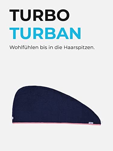 Sowel® Serviette pour Les Cheveux, Turban Serviette avec Bouton, Femme, 100% Coton