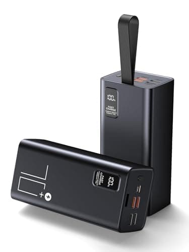 Batterie Externe 70000mAh, Power Bank PD 30W & QC 4.0 Charge Rapide avec écran numérique, Chargeur Portable Grande capacité 5 Sorties et 2 entrées, Batterie Externe iphone pour iPhone
