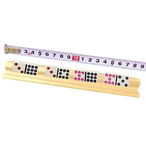 Support De Domino Plateau en Bois, 4 Pièces Porte-Cartes en Bois Présentoir De Jouets Carreaux De Mahjong Support De Carreaux en Bois Support D'affichage en Bois Support De Domino Multifonction