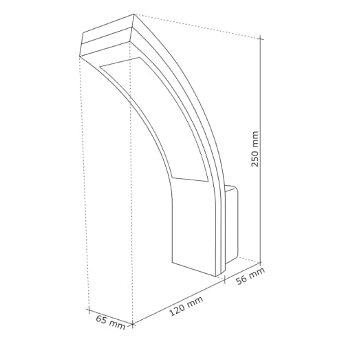 SEBSON LED Luminaire Exterieur Mural - Eclairage Exterieur Anthracite 15W 1100lm 5800K - IP65 Applique Murale - 250x176x65mm