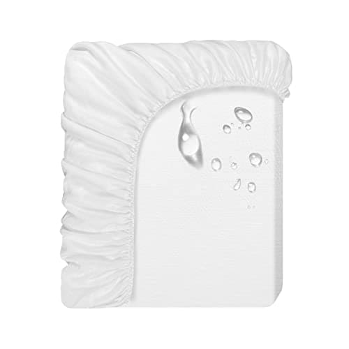 Beedsooth Protege Matelas 200x200 Impermeable, Tencel Alese Respirant et Silencieux, Hypoallergénique Protection Matelas 200x200 cm, Blanc