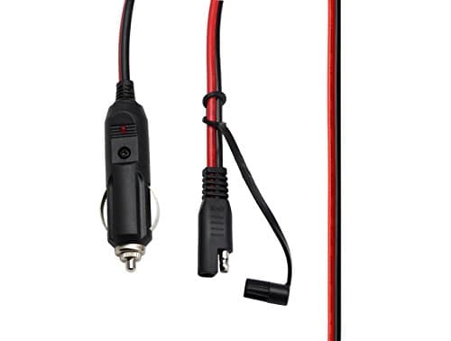 CERRXIAN Prise allume-cigare 10V 12V à SAE Câble de charge d'extension avec adaptateur à démontage rapide, avec fusible et voyant DEL SAE étanche