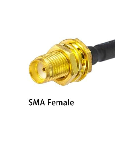 Vecys 2PCS SMA Femelle vers N Type Mâle Câble Coaxial RF N Type RF Coaxial Pigtail Câble 20" /50CM RG402 SMA Mâle 50 Ohm Câble D'extension à Faible Perte