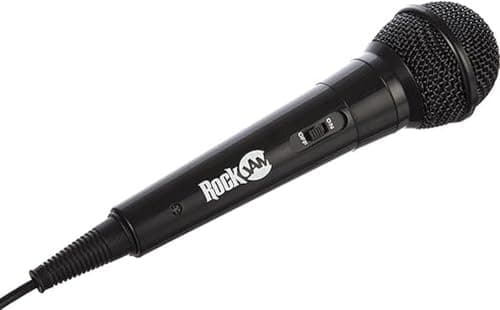 Rockjam Karaoké Microphone filaire unidirectionnel Microphone dynamique unidirectionnel avec câble de trois mètres - noir