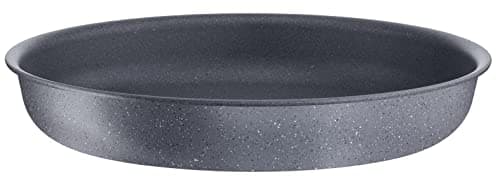 Tefal Ingenio Poêle 28 cm, Induction, Revêtement antiadhésif, Empilable, Compatible lave-vaisselle, Fabriqué en France, Natural Force L3960602, Noir, Anti-adhésif