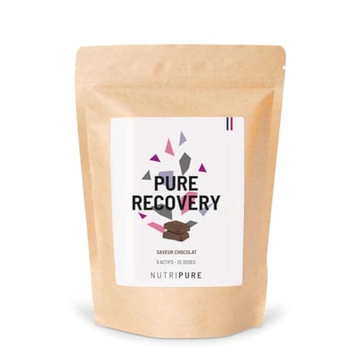 Nutripure | Pure Recovery | Complément Alimentaire Musculation tout-en-1 | Optimise la Récupération | Protéine Whey Isolate, BCAA, Collagène, Zinc, Magnesium | 775 gr | Goût Chocolat | Made in France