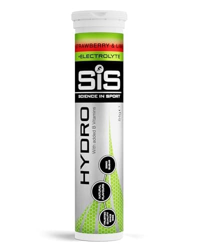 Science in Sport Hydro Tablettes 20 pièces Fraise-Lime - Tablettes d'Électrolytes, Vegan & sans gluten, Avec minéraux et vitamines pour un équilibre électrolytique et hydrique