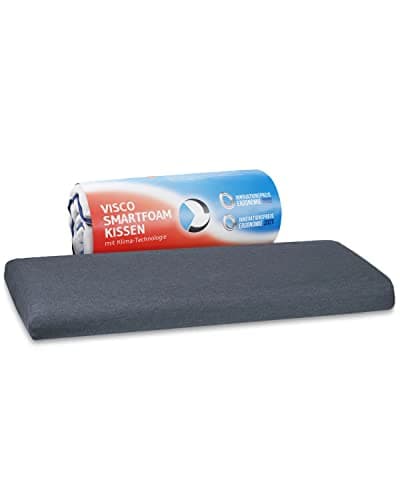 Oreiller Ergonomique HADAR Low Quickdry | pour Dormir sur Le Ventre | Coussin Cervical orthopédique | Mousse Viscoélastique | Housse avec thermorégulation et à séchage Rapide