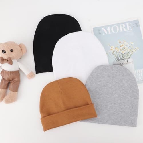 DRESHOW Bébé Bonnet Nouveau-né Bambin Doux Mignon Tricoté Chapeau pour Bébés Garçons Child Casquette Bonnets, 6-24 mois