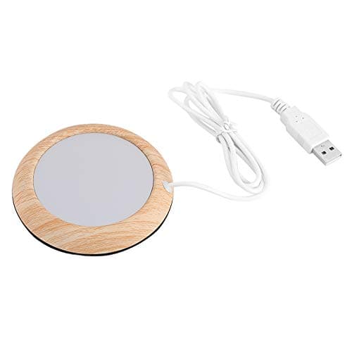 Chauffe-café USB, Akozon USB Grain Cup Warmer Heat Be Mug Mat Coussin Chauffant à café Grain Brillant (grain de noyer clair)
