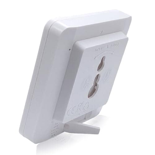VORRINC - Horloge de salle de bain - Horloge numérique à ventouse, avec écran LCD - Affichage de l’humidité, de la température - Avec minuteur de compte à rebours - Pour douche et cuisine