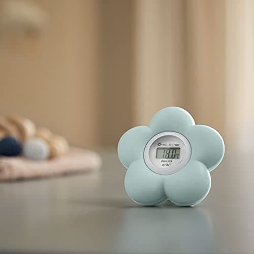 Philips Avent Thermomètre numérique de bain pour bébé, étanche et mesure précise de la température (Modèle SCH480/00)