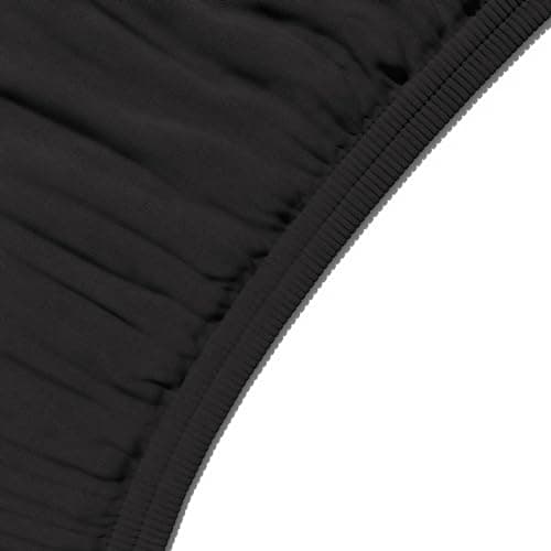 Amazon Basics Drap Housse, 140 x 200 x 30 cm, en Polyester Microfibre pour Matelas Épais jusqu'à 30 cm, Noir