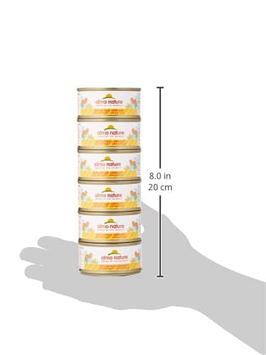 Almo Nature Mega Pack Natural au Filet de Poulet - Nourriture Humide pour Chat Adulte: 6 boîtes de 70g