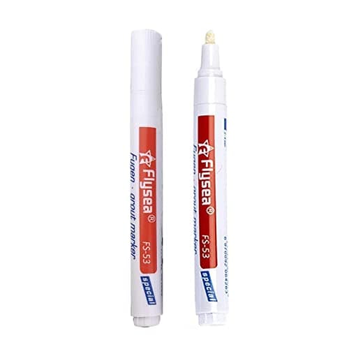 Gusengo Stylo À Joint Carralage Blanc/Beige, Peinture pour Carrelage Salle Bain, Kit Reparation Carrelage, Stylo À Coulis Carreaux pour Salle Bain, Cuisine, Porche, Terrasse