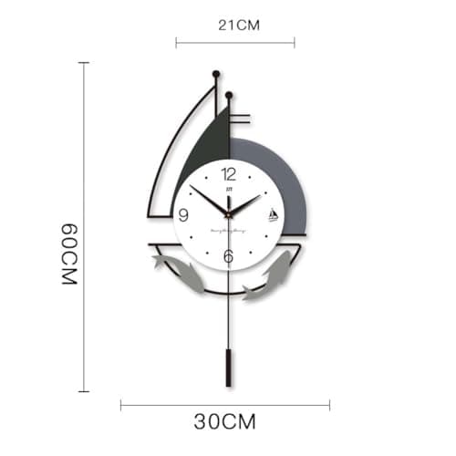 Horloge murale au design moderne – Horloge d'art décorative simple et silencieuse pour salon, chambre, bureau, bureau