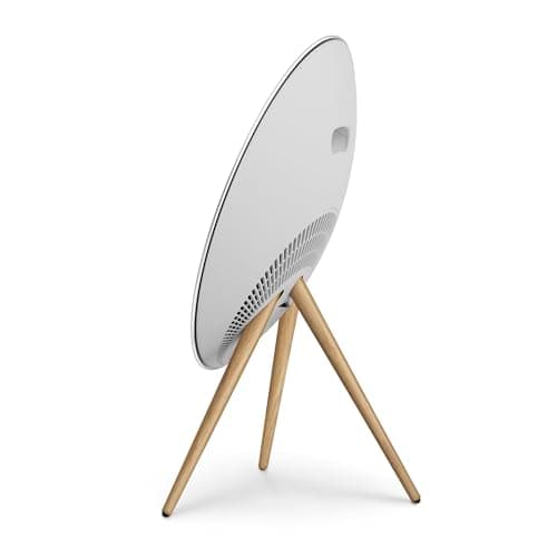 Bang & Olufsen Beosound A9 (5ème Génération) - Enceinte Design Emblématique de Luxe Puissante Bluetooth et WiFi Connectée avec Pieds en Bois - Natural Aluminium