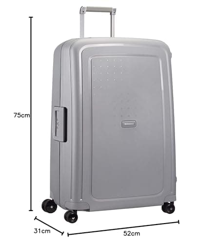 Samsonite S'Cure - Valise Spinner L, 75 cm, 102 L, argent (Silver)
