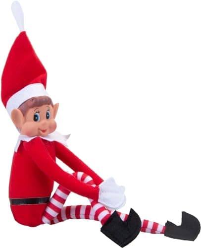 SPARKLERS CLUB Petit Lutin Coquin, Farceur de Noel, Lot de 2 Elfes Garcon & Fille en Peluche, idéal pour préparer pour Enfants et Adultes - Figurine ludique et Souple Magie de Noel