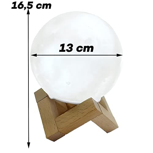 Retoo Diffuseur d'arômes mini humidificateur à ultrasons Moon avec 2 couleurs claires et réservoir d'eau de 880 ml, diffuseur d'huile avec éclairage LED, diffuseur d'huiles