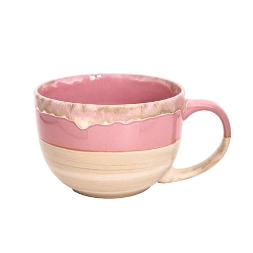 hengshukeji Grandes tasses à café en céramique de 700 ml, bols à soupe avec poignées, tasse à thé extra grande pour bureau et maison