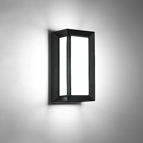 Tealight Applique Murale LED Exterieur/Interieur, 18W Applique Exterieure IP65 Etanche, 6500K Blanc Froid Lampe Murale Modernes en Aluminium pour Jardin, Terrasse, Patio, Couloir, Chambre
