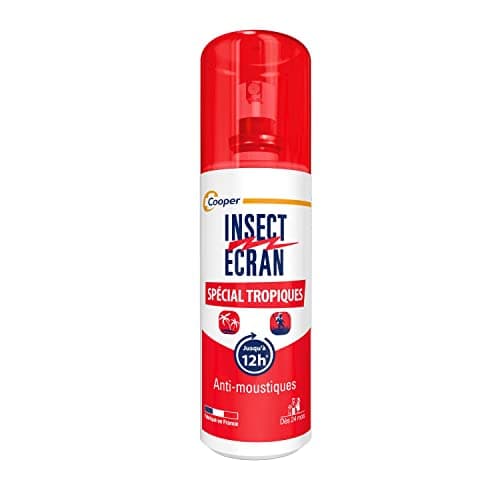 INSECT ECRAN - Anti-moustiques - Spray répulsif peau - protection contre les piqûres de moustiques - Made in France - Spécial Tropiques - 75 ml