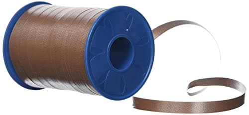 C.E. Pattberg AMERICA Ruban Paquet Cadeau marron, 250 m de Bolduc pour Emballage, Bolduc Largeur 10 mm, Accessoire de Décoration & Bricolage DIY, Ruban Décoratif pour Présents, en Toute Occasion