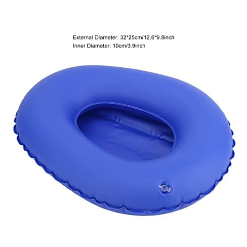 Pwshymi Urinoir de Toilette Anti-escarres de Lit Gonflable Médicinal pour les Personnes âgées Alitées pour les Personnes âgées Alitées